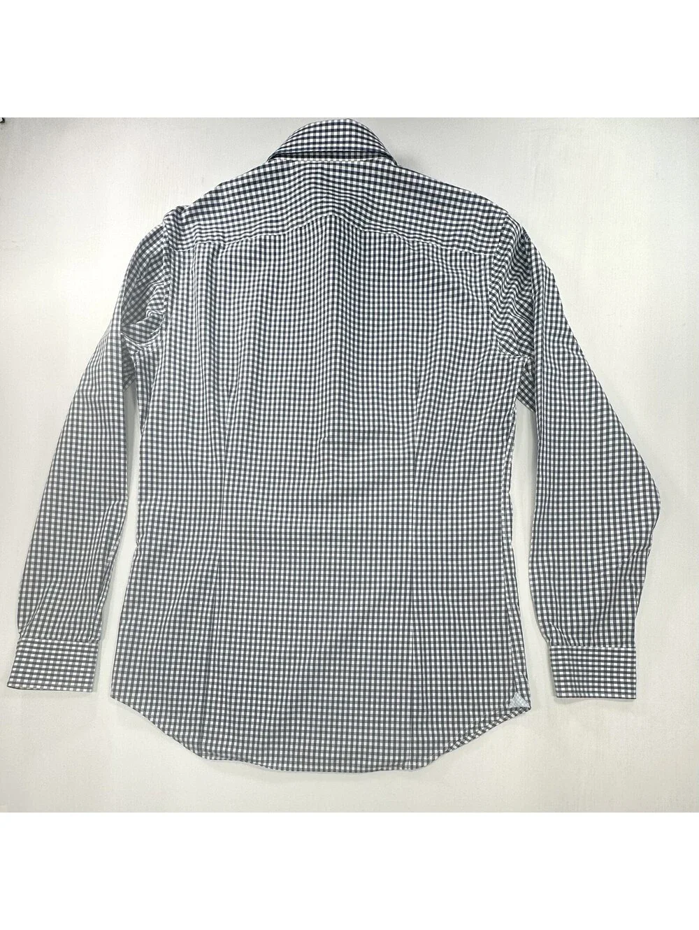 Banana Republic Grant Fit Check Cotton Button Up Blue Mens M